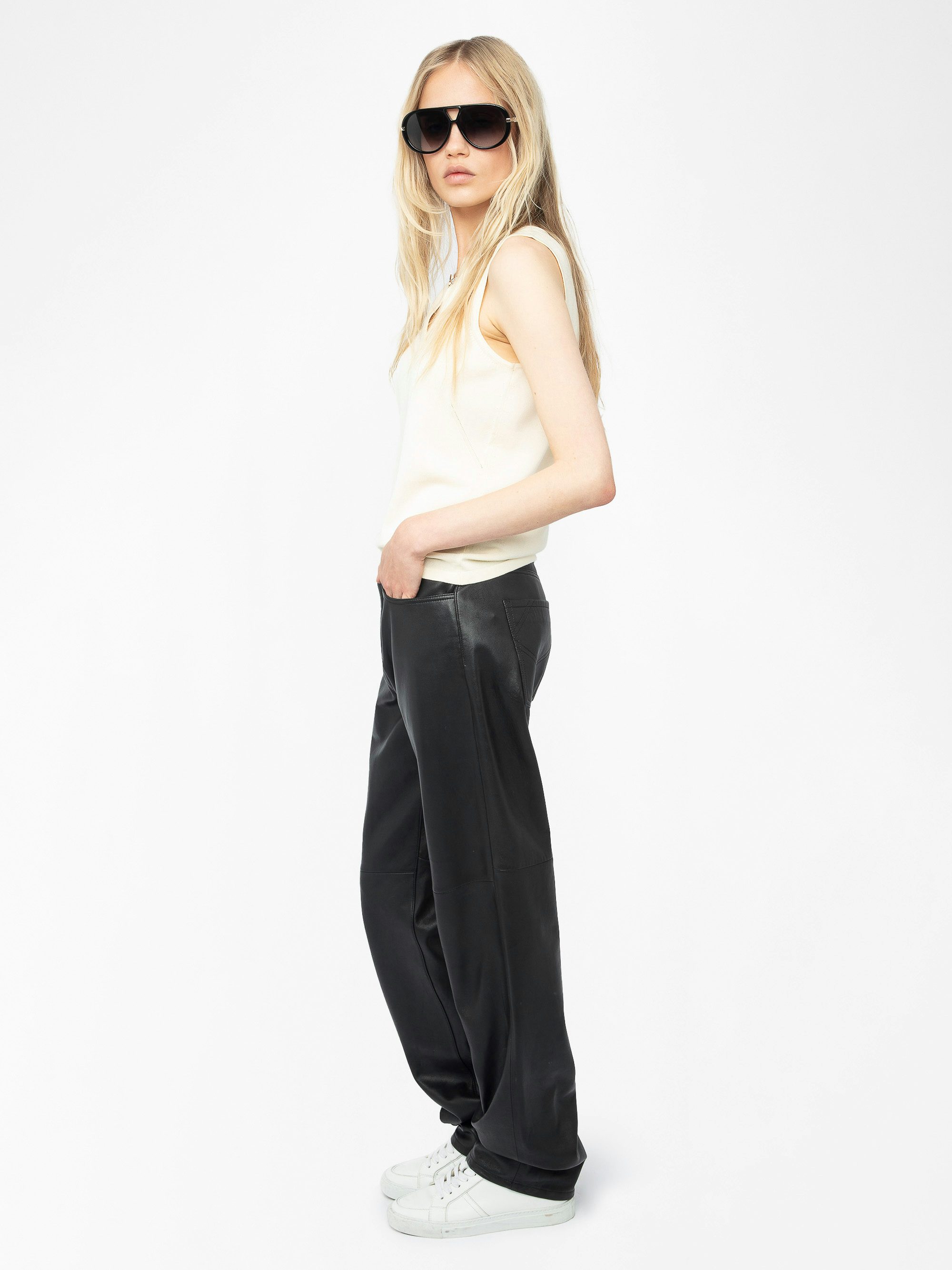 Sayani Top - Knit top with wing closure.